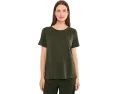 Футболка Eileen Fisher с круглым вырезом из органического льняного джерси