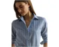 Рубашка Lauren Ralph Lauren Petite классического кроя в полоску