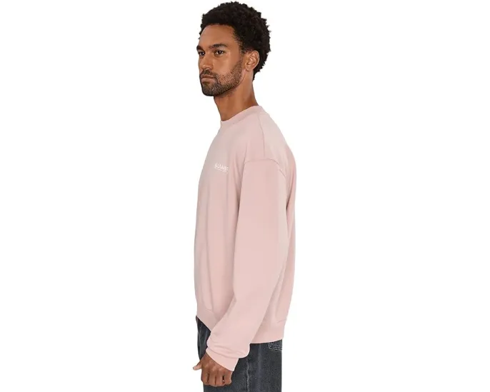 Свитшот AllSaints Emblem Crew с принтом из органического хлопка