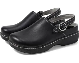 Кожаные сабо Alegria Olie с ремешком на пятке и противоскользящей подошвой