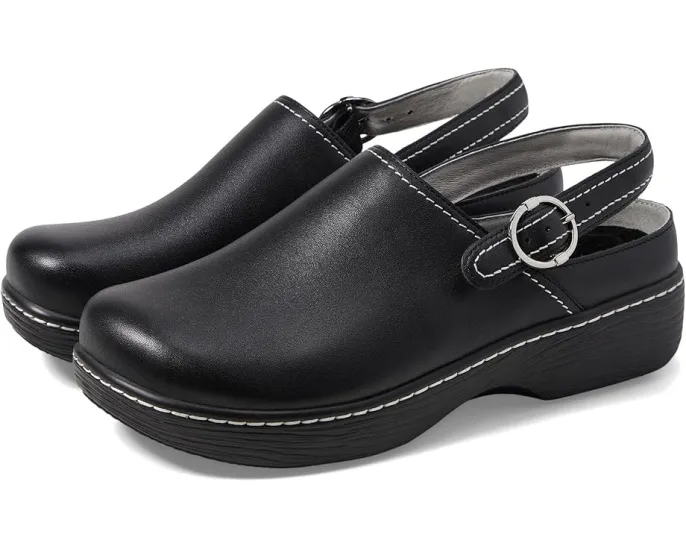 Кожаные сабо Alegria Olie с ремешком на пятке и противоскользящей подошвой