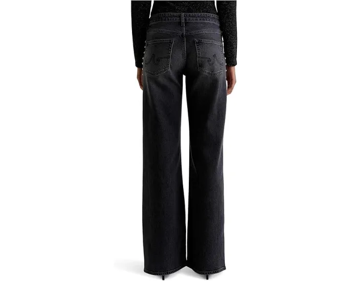 Джинсы AG Adria с низкой посадкой и широкими штанинами