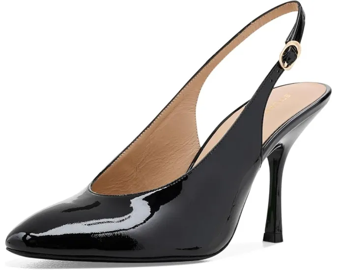 Туфли Stuart Weitzman Madison Slingback 85 на шпильке с острым носком и ремешком