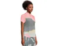 Landscape Print Short Sleeve Polo