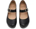 Dansko сабо Bonny Mary Jane из черной кожи с ремешком
