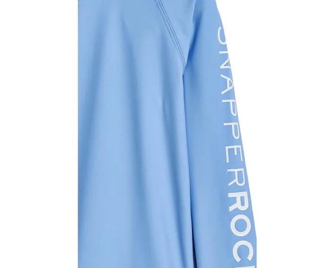 Футболка-рашгард Seaside Blue с длинными рукавами для защиты от солнца