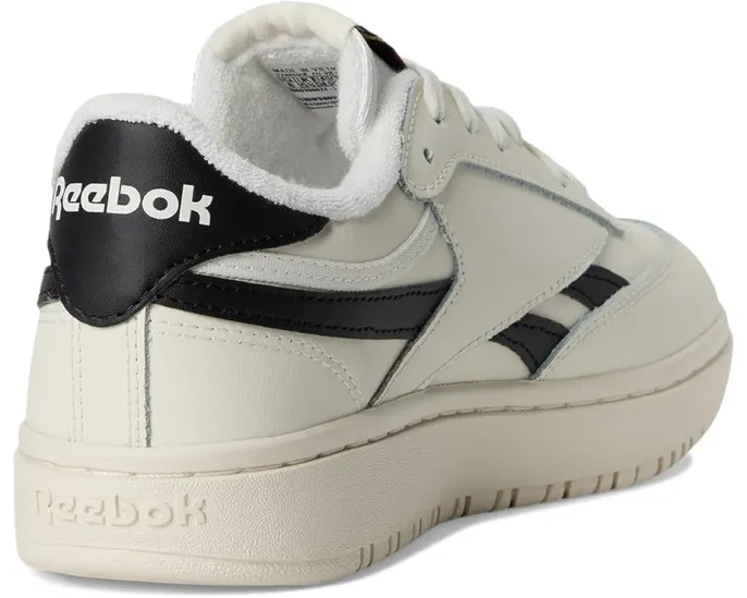 Reebok Lifestyle Club C Double женские кеды с кожаным верхом и массивной резиновой подошвой