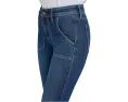 Джинсы NYDJ Petite Barbara Bootcut с накладными карманами в темной промывке