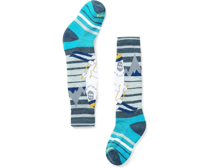 Детские носки Smartwool Full Cushion с рисунком йети из мериносовой шерсти