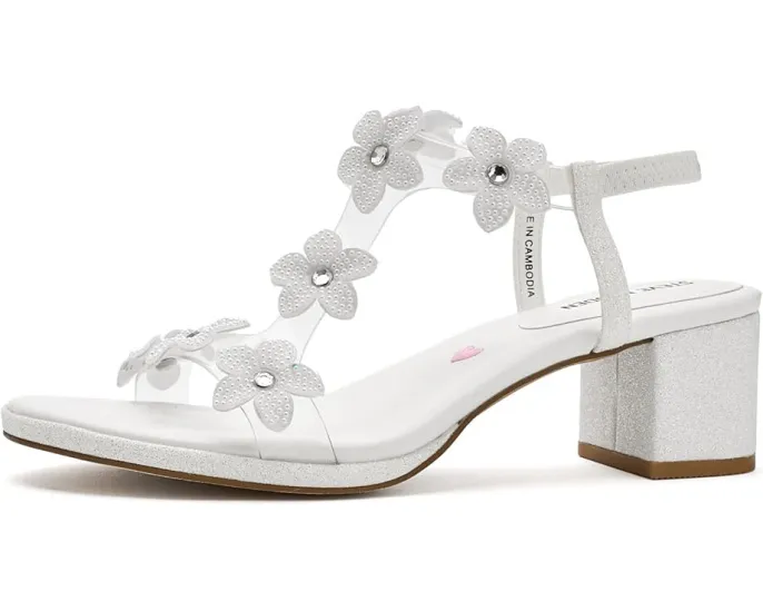 Детские сандалии Steve Madden Kids Savvy с квадратным каблуком и стразами