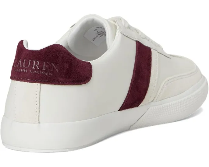 Кроссовки LAUREN Ralph Lauren Braylee двухцветные из кожи и замши