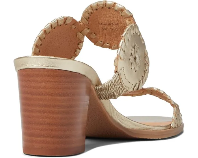 Босоножки Jack Rogers Lauren на среднем каблуке с плетеным верхом