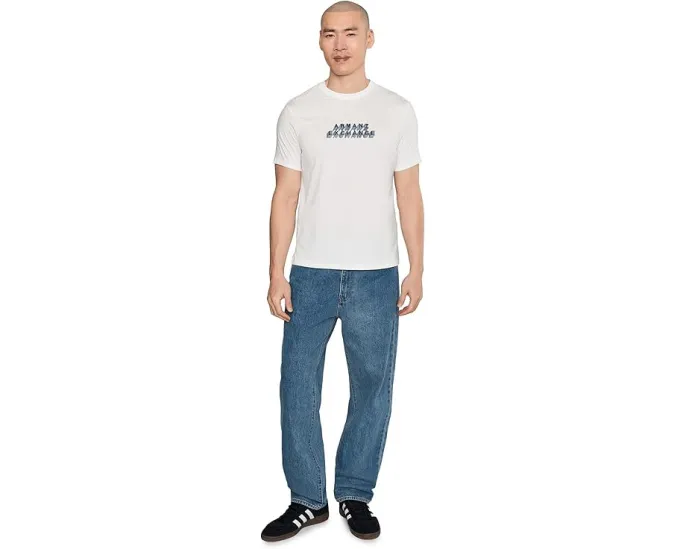 Футболка Armani Exchange с коротким рукавом и 3D надписью в облегающем крое slim