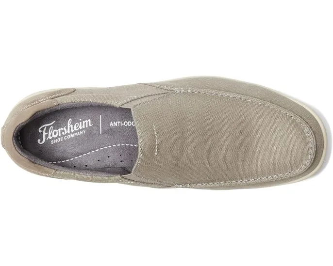 Мокасины Florsheim Lakeside Canvas с круглым носком на текстильной подошве