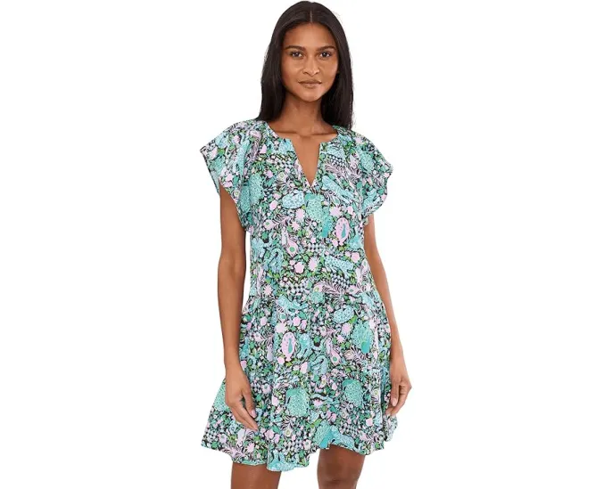 Льняное платье Norella от Lilly Pulitzer с цветочным принтом