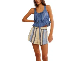 Кружевной топ Alana Lace Blue Topaz от Free People