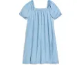 Платье Vineyard Vines Serena из шамбре для детей старшего возраста