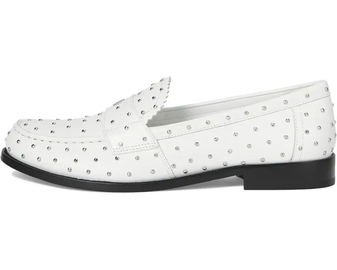 Лоферы Tory Burch Classic Stud с металлическими шипами облачно серебристые
