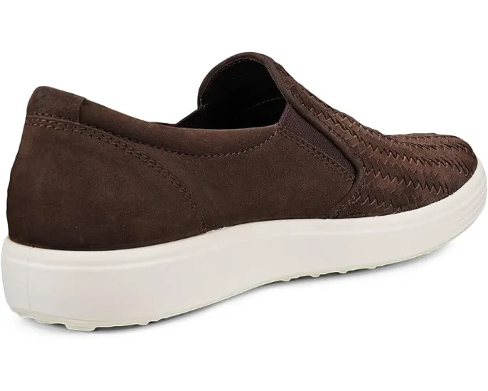 ECCO кеды Soft 7 Woven Slip-On с плетеным верхом