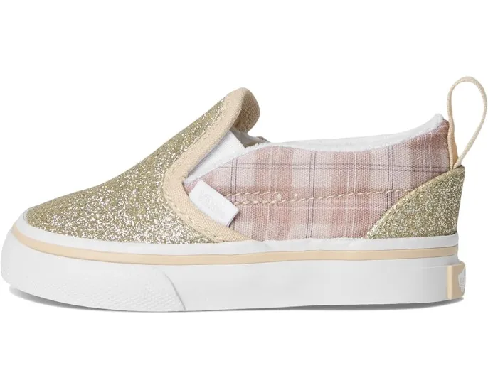 Детские слипоны Slip-On V Vans Kids с текстильным верхом и узором