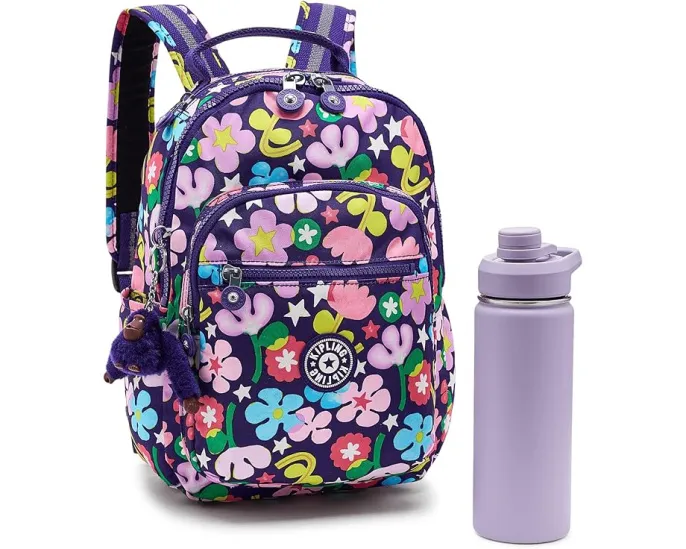 Kipling рюкзак Seoul Small с принтом Fairy Flower