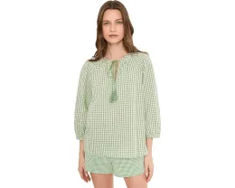 Блуза Vince Camuto с крестьянским рукавом и завязкой на шее