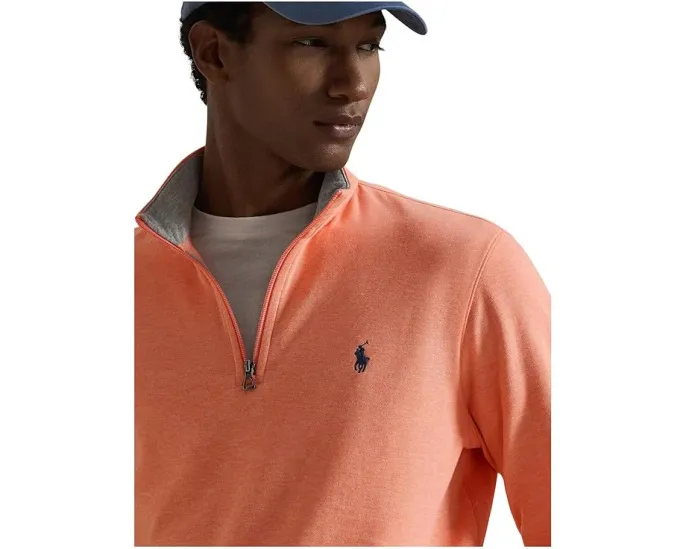 Полувер Polo Ralph Lauren Long Sleeve Lux Jersey из трикотажной смеси с вышитым пони