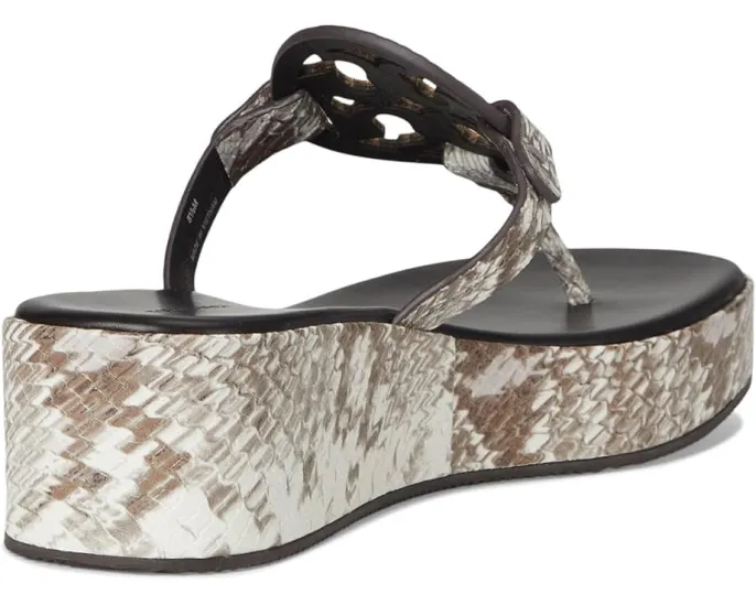 Босоножки Tory Burch Miller Wedge 25Mm на платформе с кожаным верхом