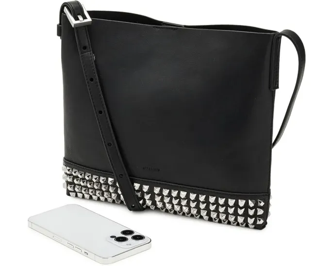 Мини-сумка AllSaints Asha Emb с тиснением и регулируемым ремнем