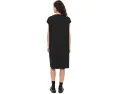 Платье Eileen Fisher с воротником-воронкой и короткими рукавами