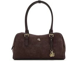 Замшевый сатчел Suede Large Marcy Zip Satchel Lauren Ralph Lauren