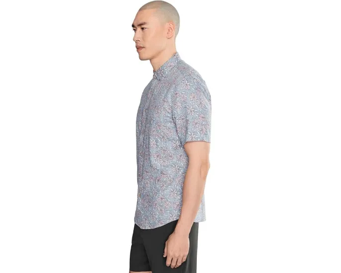 Рубашка Faherty Short Sleeve Breeze с принтом и расслабленным кроем