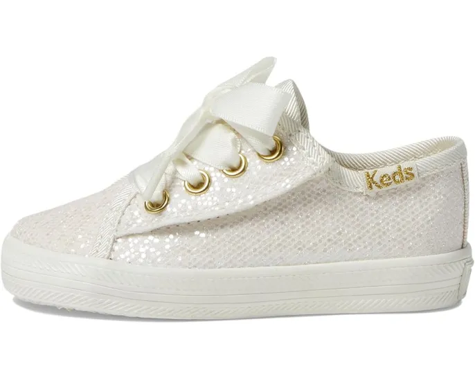 Keds Kickstart Jr. Celebrations блестящие кроссовки для детей с атласными шнурками