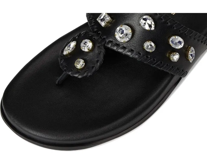 Сандалии Jacks Sport Jeweled с кожаным верхом и стразом Jack Rogers