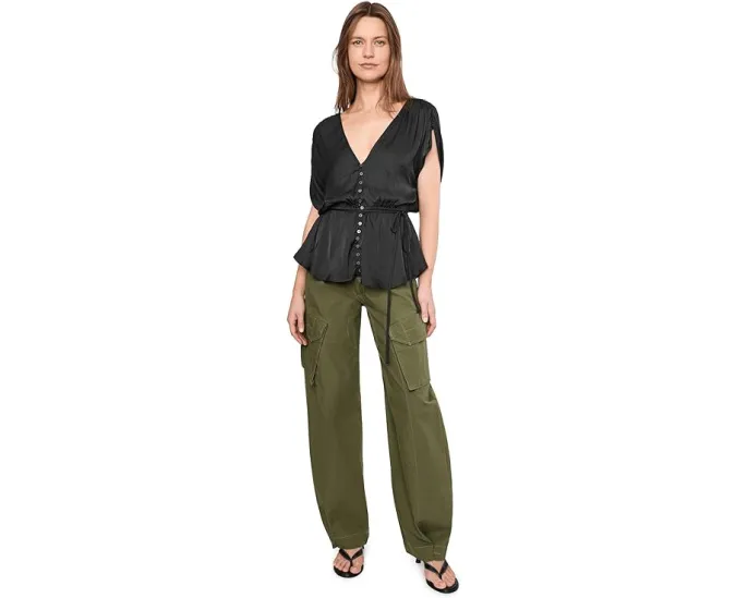 Блуза Free People Ash с V-образным вырезом
