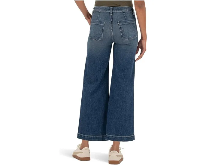 Джинсы KUT from the Kloth Charlotte с высокой посадкой и широкими штанинами