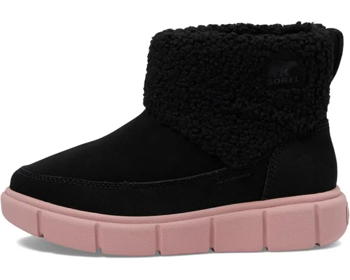 SOREL Детские ботинки Explorer III Slip-On Cozy WP на липучке с искусственным мехом