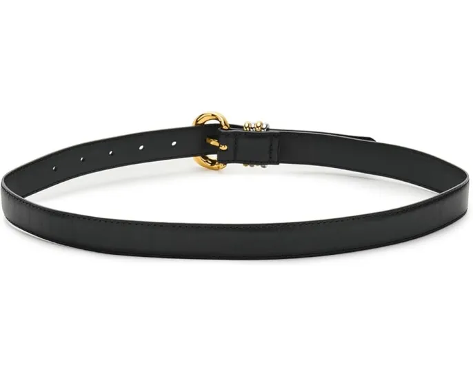 Ремень Madewell Inez Mixed Metal из кожи с позолоченной пряжкой