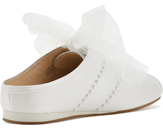 Слипоны Badgley Mischka Willy из атласа с тюлевыми шнурками и удобной колодкой