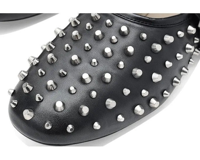 Туфли AllSaints Sabine с декоративными заклепками и квадратным носком