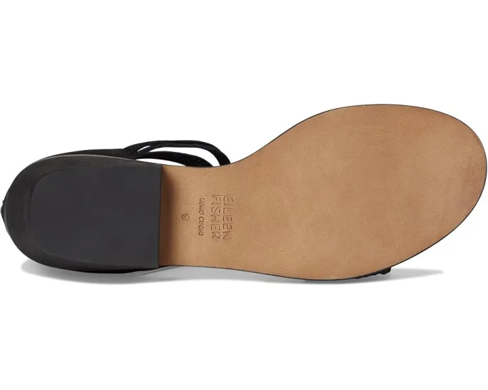 Сандалии Eileen Fisher Viro с низким квадратным каблуком и молнией