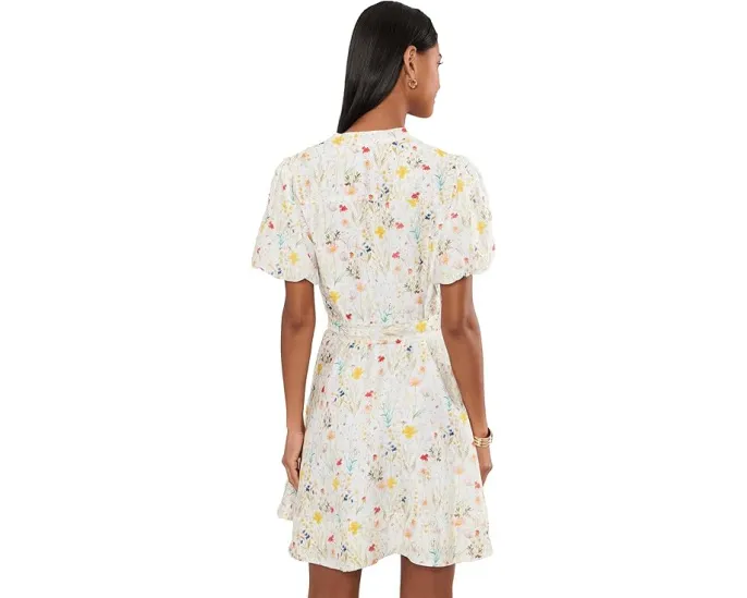 Платье Puff Sleeve Aline Belted Mini от Vince Camuto