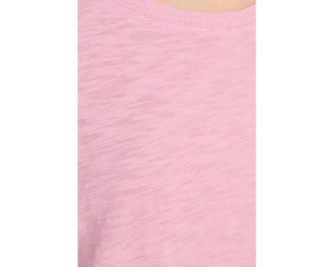 Футболка Mod-o-doc с открытым круглым вырезом и рукавами 3/4 со сборками