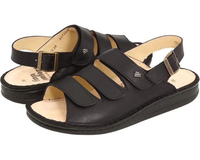 Сандалии Finn Comfort Sylt Soft из мягкой кожи с регулируемыми ремешками