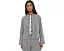 Organic Cotton Pucker Check Mandarin Collar Jacket