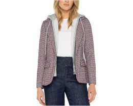 Блейзер Liverpool Los Angeles Boyfriend со съемным капюшоном в клетку