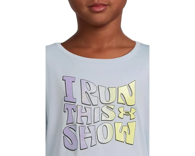 Комплект Printed LS Leggings с футболкой из хлопка Under Armour Kids