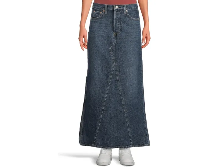Юбка длинная Iconic Slit от Levi's с разрезом