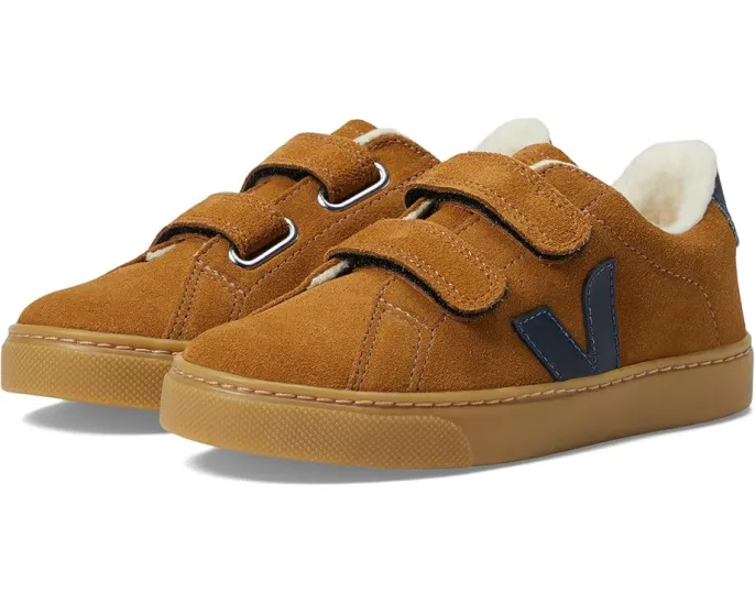 Детские зимние кроссовки VEJA Small Esplar с застежкой на липучке и флисовой подкладкой