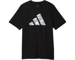 Футболка adidas Kids Halftone Camo с логотипом и круглым вырезом